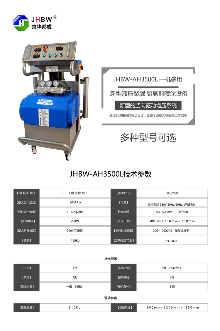 外墙保温聚氨酯喷涂设备